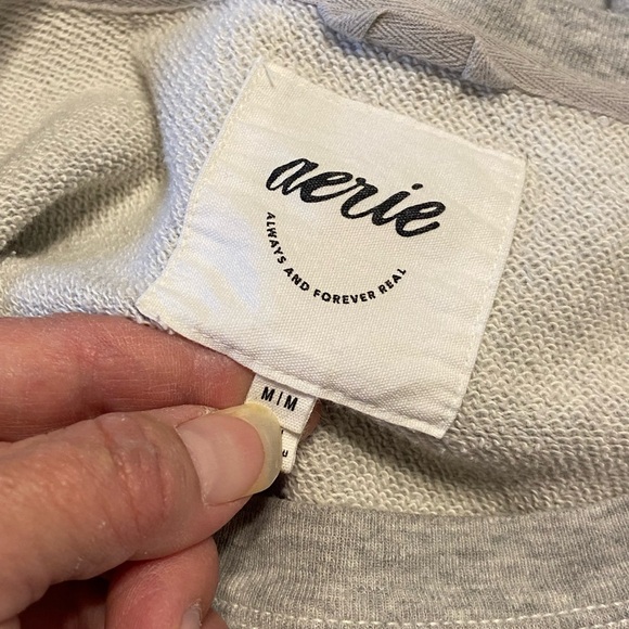 Aero Alumni Gray Crewneck Sweatshirt Oversized Size Medium Athleisure - Picture 8 of 13